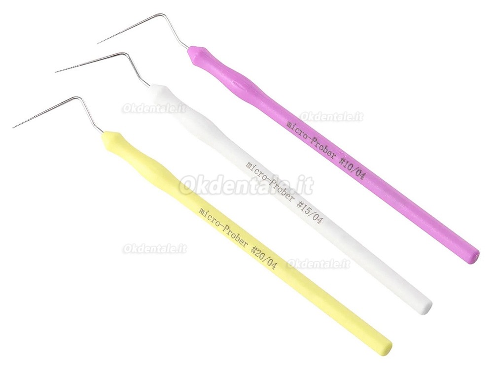 Lime endodontiche microscopiche dentali 04 conicità #10 #15 #20